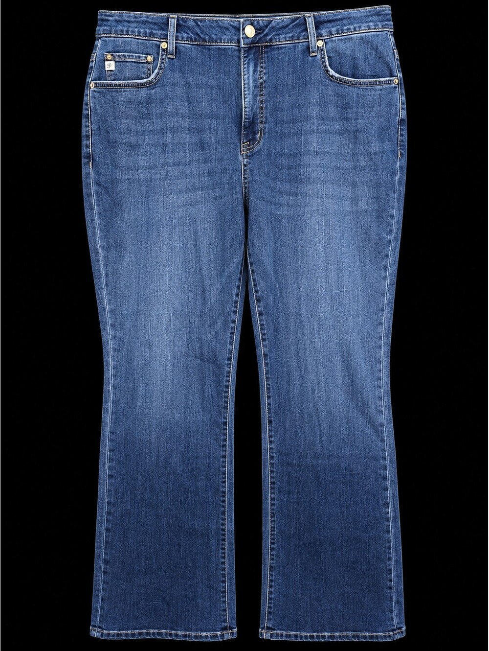 Seven7 Bootcut Jeans High Rise Slim Through Hip & Thigh 22W